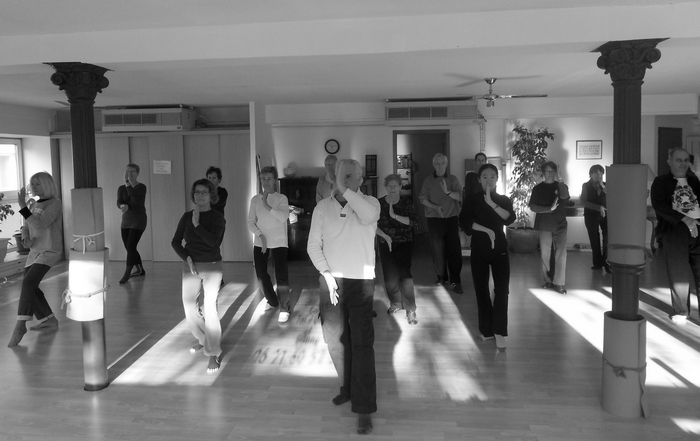 photo du group qui font du qi gong